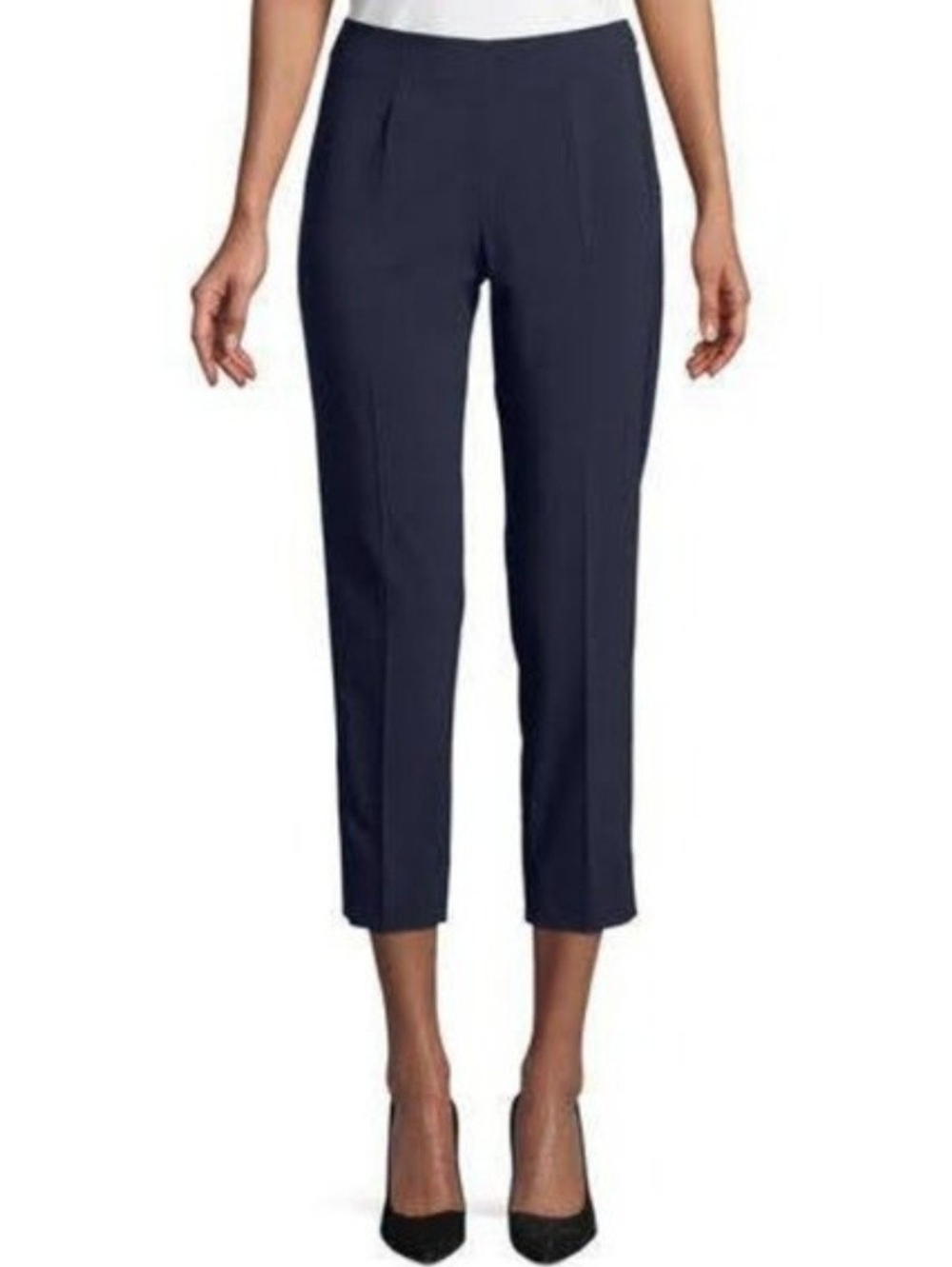 Piazza Sempione Audrey Wool Dress Pants Navy Blue Women's Size 52 US 16 Career